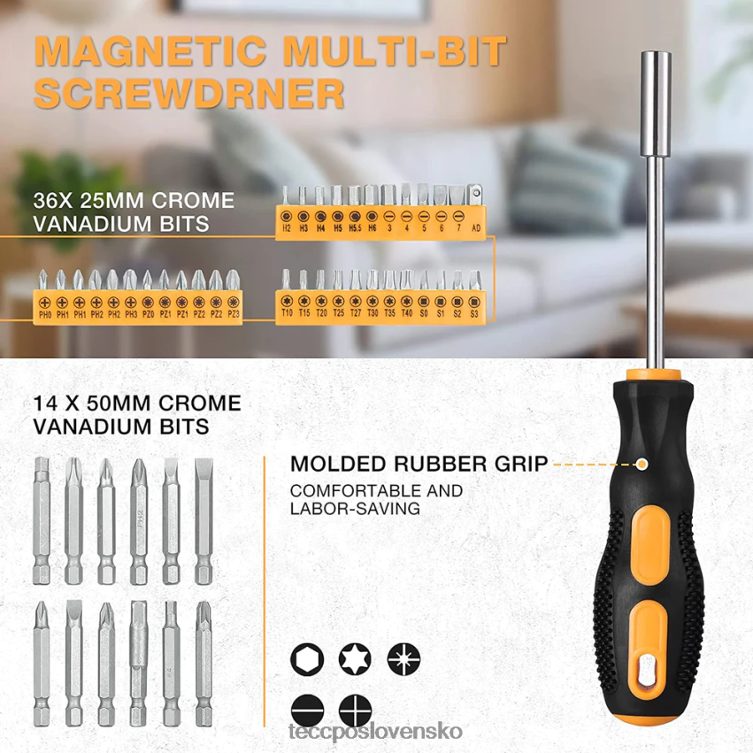 Súprava domáceho náradia 102ks TECCPO iné zbierky V6RH8X62