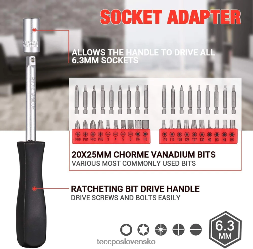 sada nástrojov TECCPO iné zbierky V6RH8X63