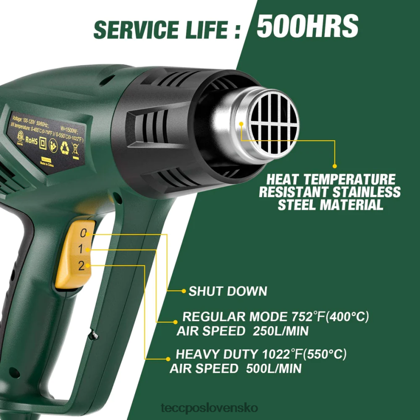 teplovzdušná pištoľ TECCPO iné zbierky V6RH8X51