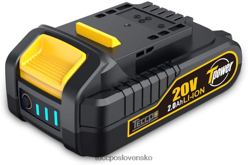 20/18V max 2,0ah lítium-iónová nabíjateľná batéria pre všetky 20/18V akumulátorové elektrické náradie - zpk18hs2000 TECCPO príslušenstvo V6RH8X66