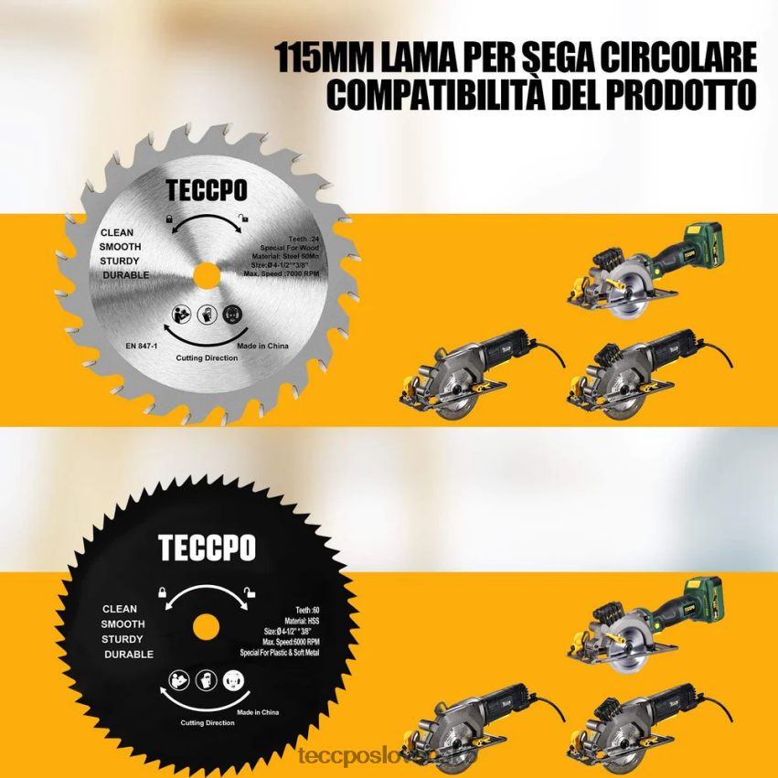 kotúč okružnej píly TECCPO príslušenstvo V6RH8X32