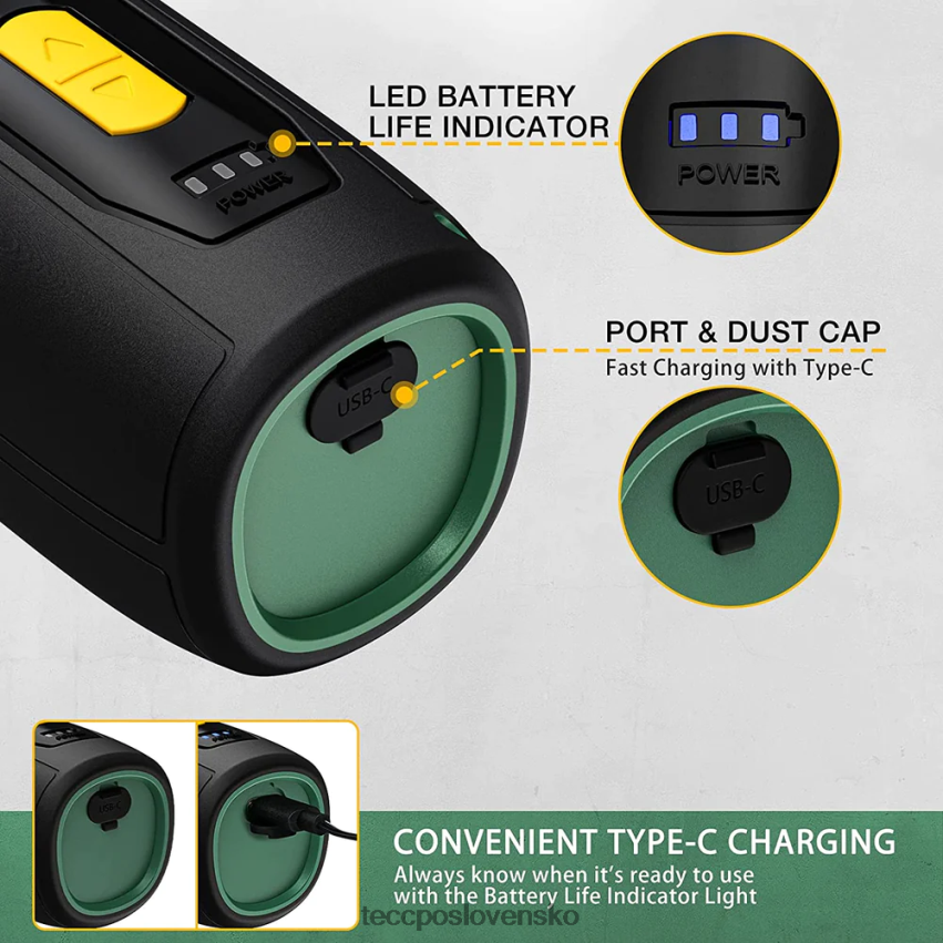 Rotačné náradie napájané 12V batériou TECCPO rotačné nástroje V6RH8X46