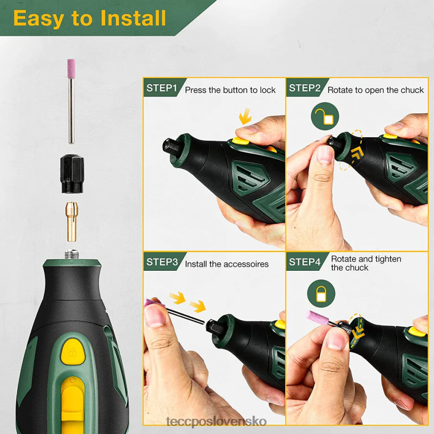 Rotačné náradie napájané 12V batériou TECCPO rotačné nástroje V6RH8X46