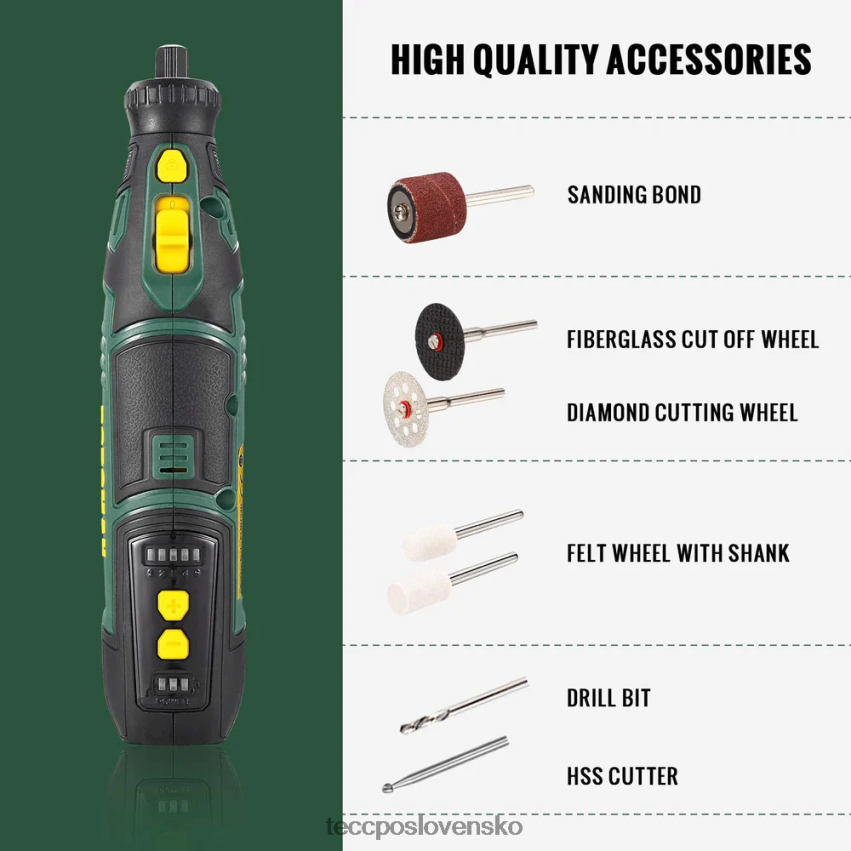 Súprava akumulátorového rotačného náradia popoman TECCPO rotačné nástroje V6RH8X45