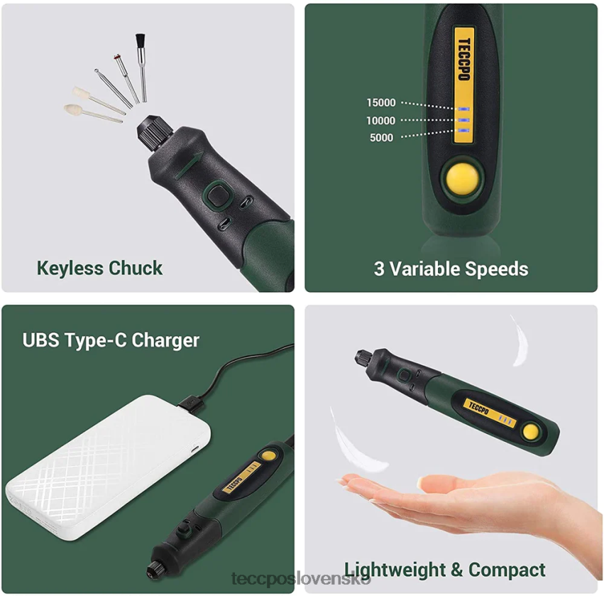 akumulátorový rotačný nástroj TECCPO rotačné nástroje V6RH8X47