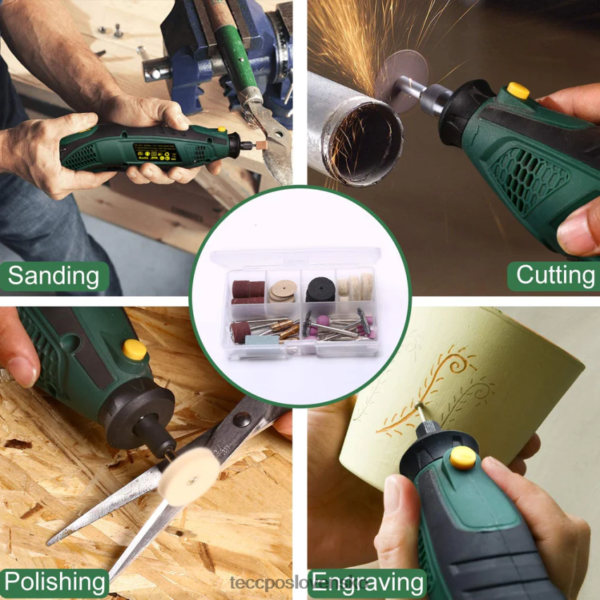 súprava otočného náradia 1,5 amp TECCPO rotačné nástroje V6RH8X43