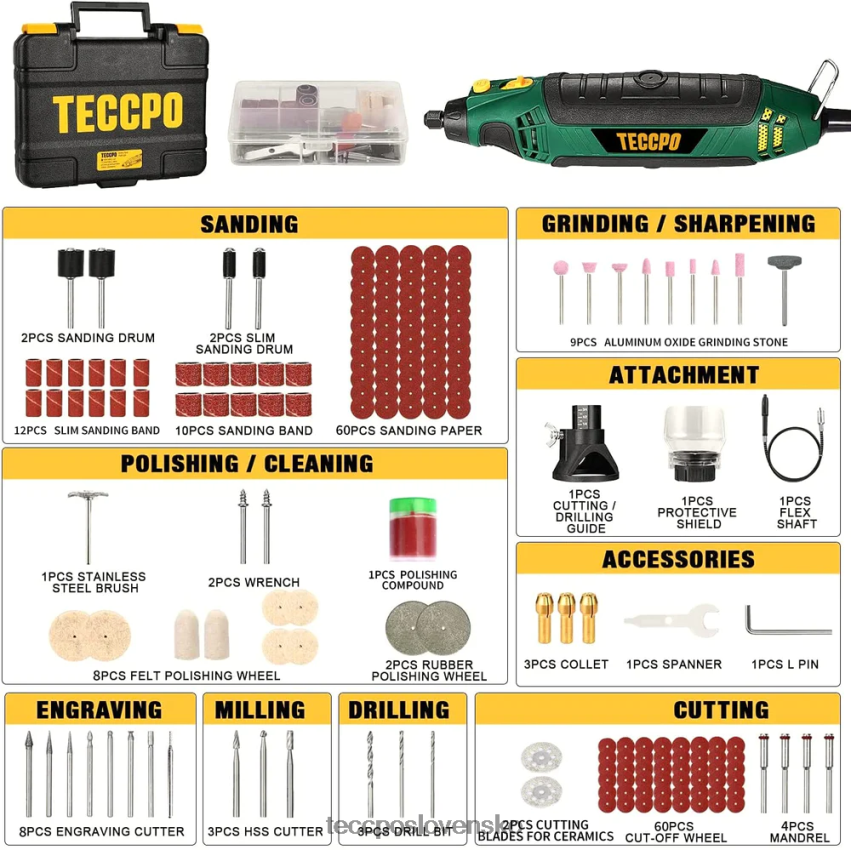 vylepšený rotačný nástroj 1,8 amp TECCPO rotačné nástroje V6RH8X41