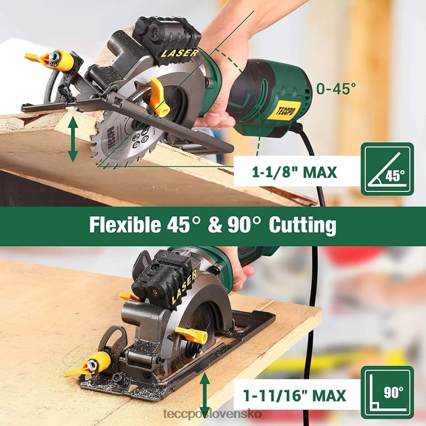 mini okružná píla TECCPO spracovanie dreva V6RH8X23