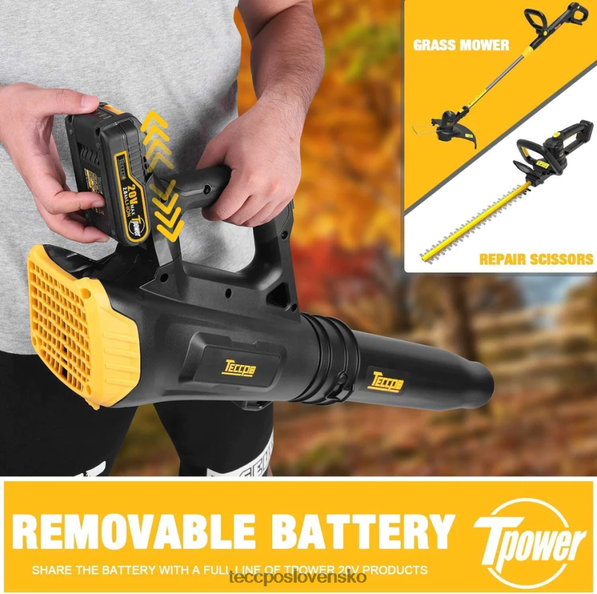 akumulátorový fúkač lístia 20V TECCPO starostlivosť o záhradu V6RH8X55