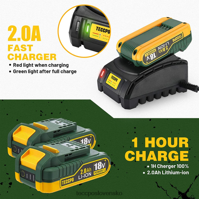 akumulátorový skrutkovač 45 nm TECCPO vŕtačky a ovládače V6RH8X14