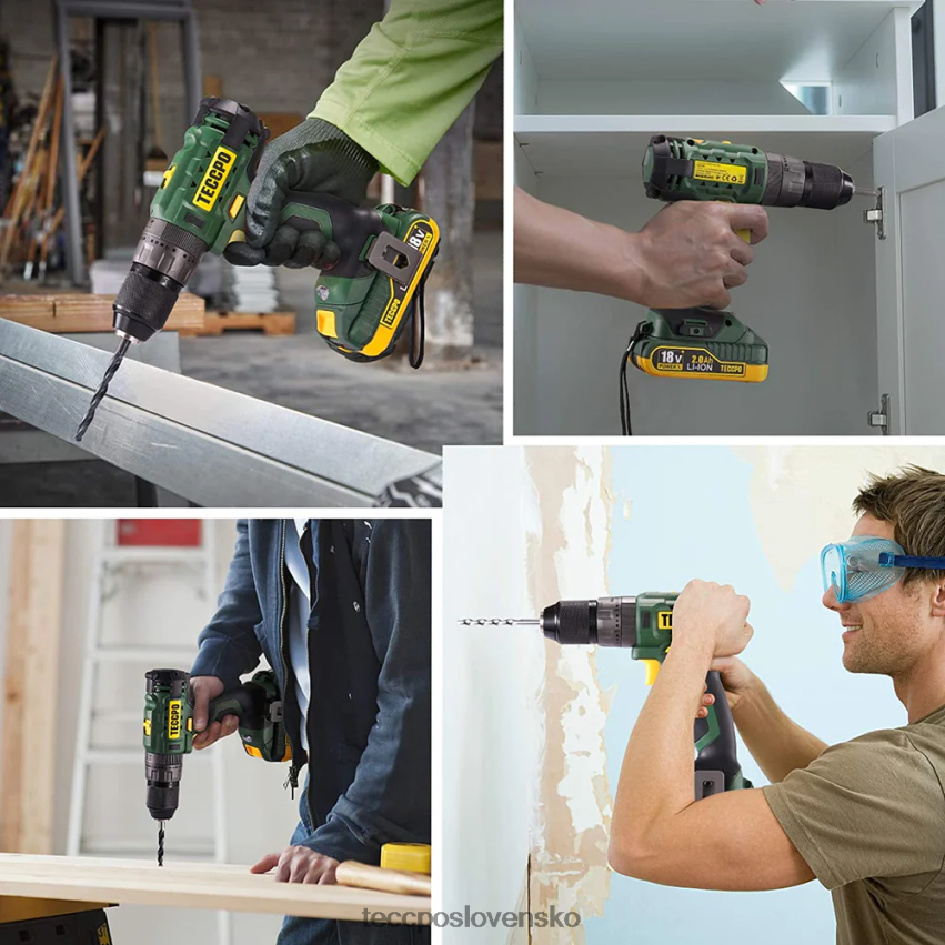 akumulátorový skrutkovač 45 nm TECCPO vŕtačky a ovládače V6RH8X14