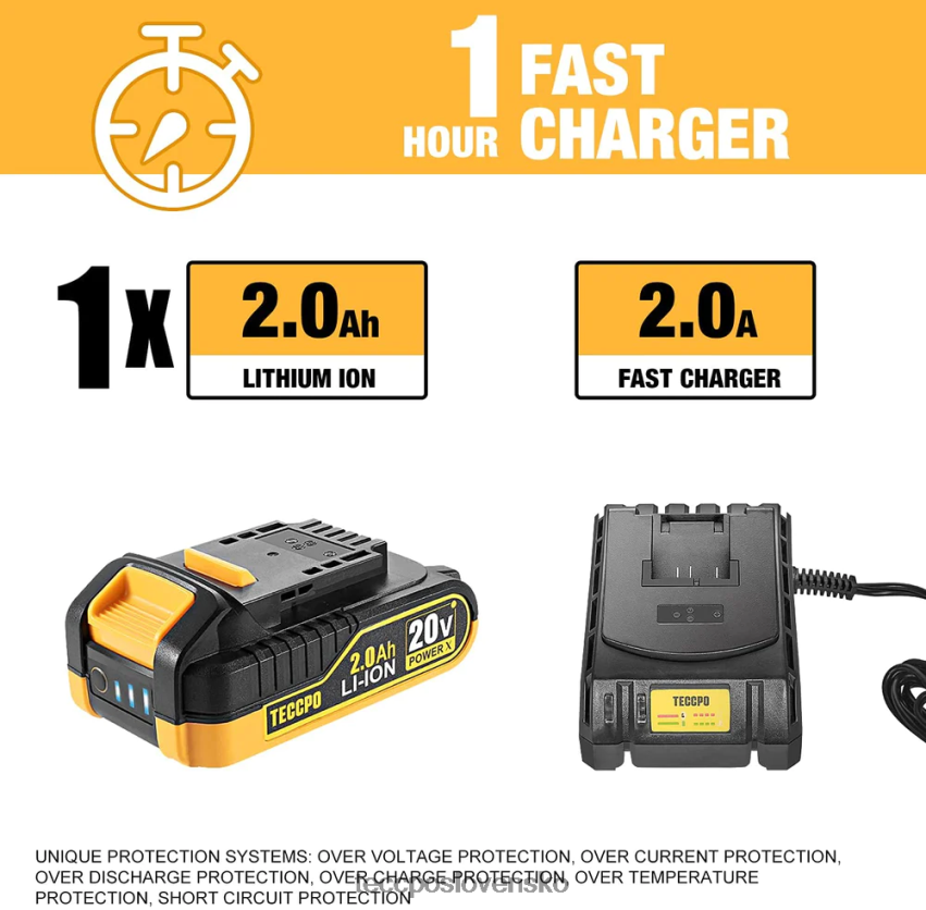 akumulátorová vŕtačka TECCPO vŕtačky a ovládače V6RH8X3