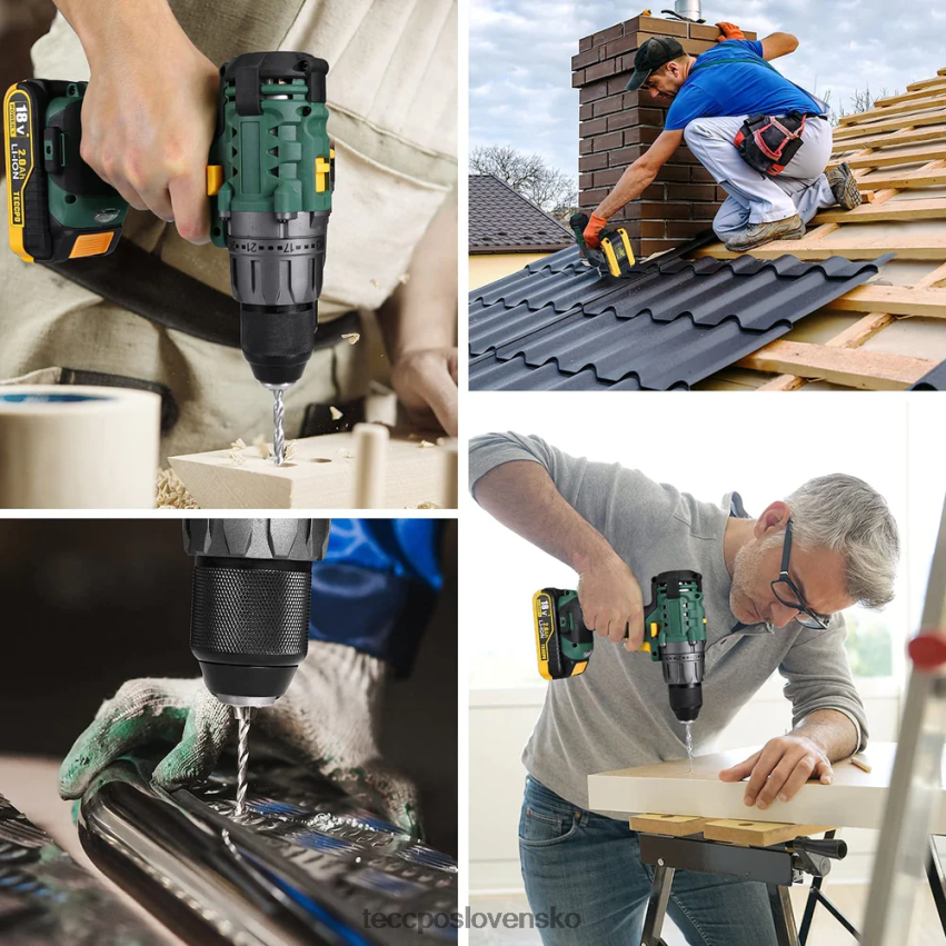 akumulátorová vŕtačka TECCPO vŕtačky a ovládače V6RH8X3