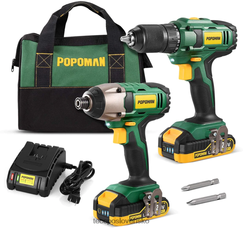 súprava vŕtačky popoman TECCPO vŕtačky a ovládače V6RH8X7